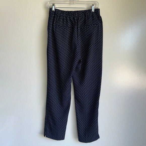 NEW J.CREW Easy Pants in Foulard Navy Print {H6527} Size 4 - Picture 4 of 12